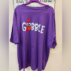 Purple Gobble Graphic T-Shirt